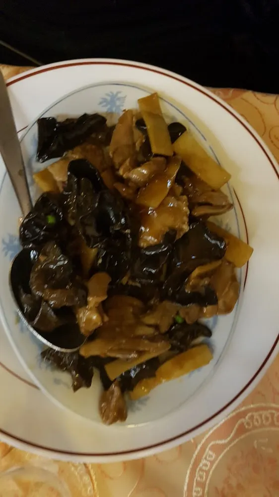 Poulet Bambou Champigons Noir